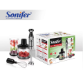 Sonifer SF-8081 professional home stainless steel fast electric 3 in 1 multifunction chopper whisk immersion hand blender set. 