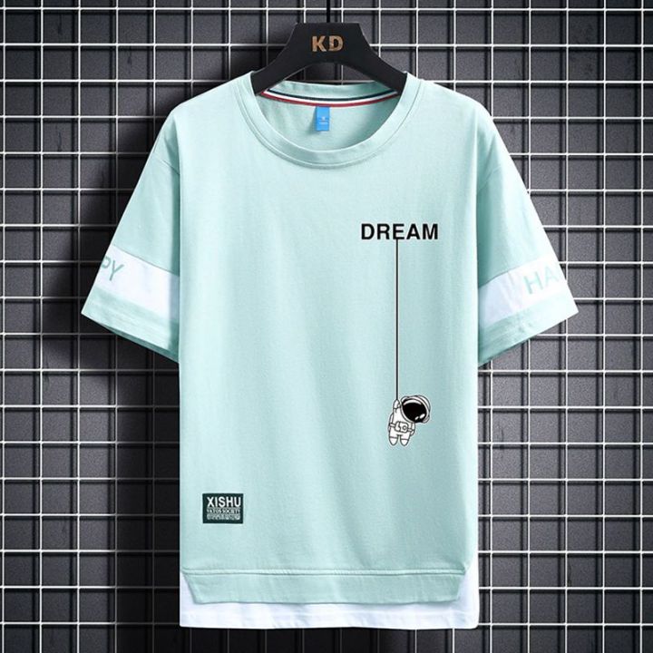 Fake%20Two-Piece%20Men%20'S%20Short%20SleeveTT-shirt%20Fashion%20Summer%20Leisure%20Men's%20Half-Sleeve%20T-shirt%20Ice%20Silk%20Quick-Drying%20Five%20Points%20Half-Sleeved%20Clothes%20-%20Image%209