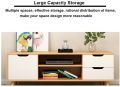Aldeemart Standing TV Stand Entertainment Center with Drawers Media Console for Living Room or Office TV Cabinet. 