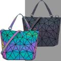 Luminous bao big bag Holographic reflective geometric bags for women 2020 Quilted Shoulder Bags female Handbags bolsa feminina. 