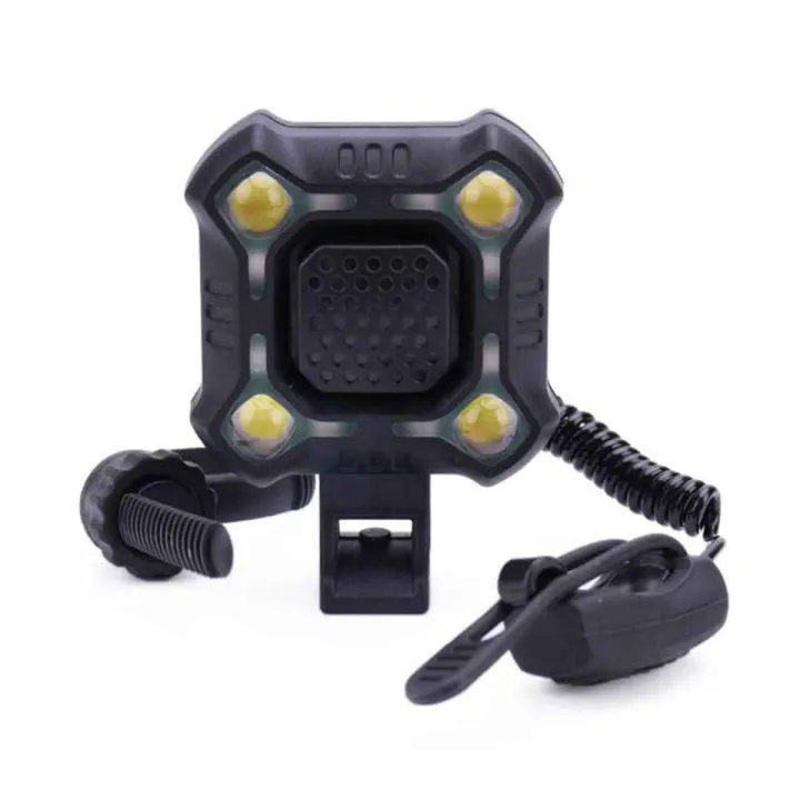 ওয়াটারপ্রুফ হাই লাইট এবং হাইডেসিবলস সাইকেল রিচার্জেবল ল্যাম্প হর্ন ...