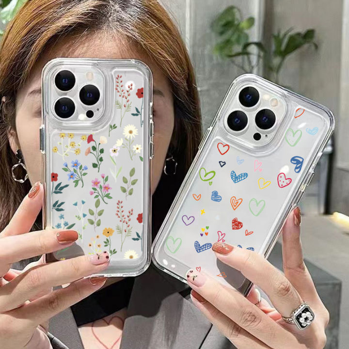 Flower%20Love%20Soft%20Silicone%20Phone%20Case%20For%20iPhone%2016%2015%2014%2013%2012%2011%20Pro%20Max%20XS%20XR%207%208%2015%20Plus%20Transparent%20Shockproof%20Bumper%20Cover%20-%20Image%202