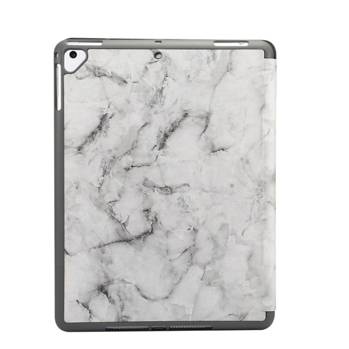 (New)Marble%20Texture%20Pattern%20Horizontal%20Flip%20Case%20for%20iPad%209.7%20,%20with%20Three-folding%20Holder%20&%20Pen%20Slots%20-%20Image%204