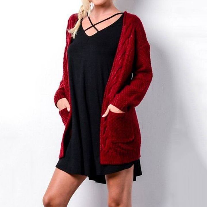 U-SWEAR%20Cardigan%20Sweaters%20Women's%20Sweater%20Knitted%20Long%20Sleeve%20Knitwear%20Girl%20Casual%20Outerwear%20Winter%20Pull%20Femme%20-%20Image%205