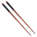 1 Pairs Japanese Natural Wood Chopsticks Value Pack Cooking Tableware Black.