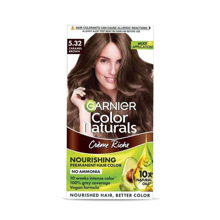 Color Naturals Shade 5.32 Caramel Brown 70ml + 60g