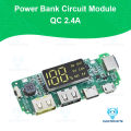 LED Dual USB 5V 2.4A Micro/Type-C USB Mobile Power Bank 18650 Charging Module Lithium Battery Charger Board Circuit Protection.