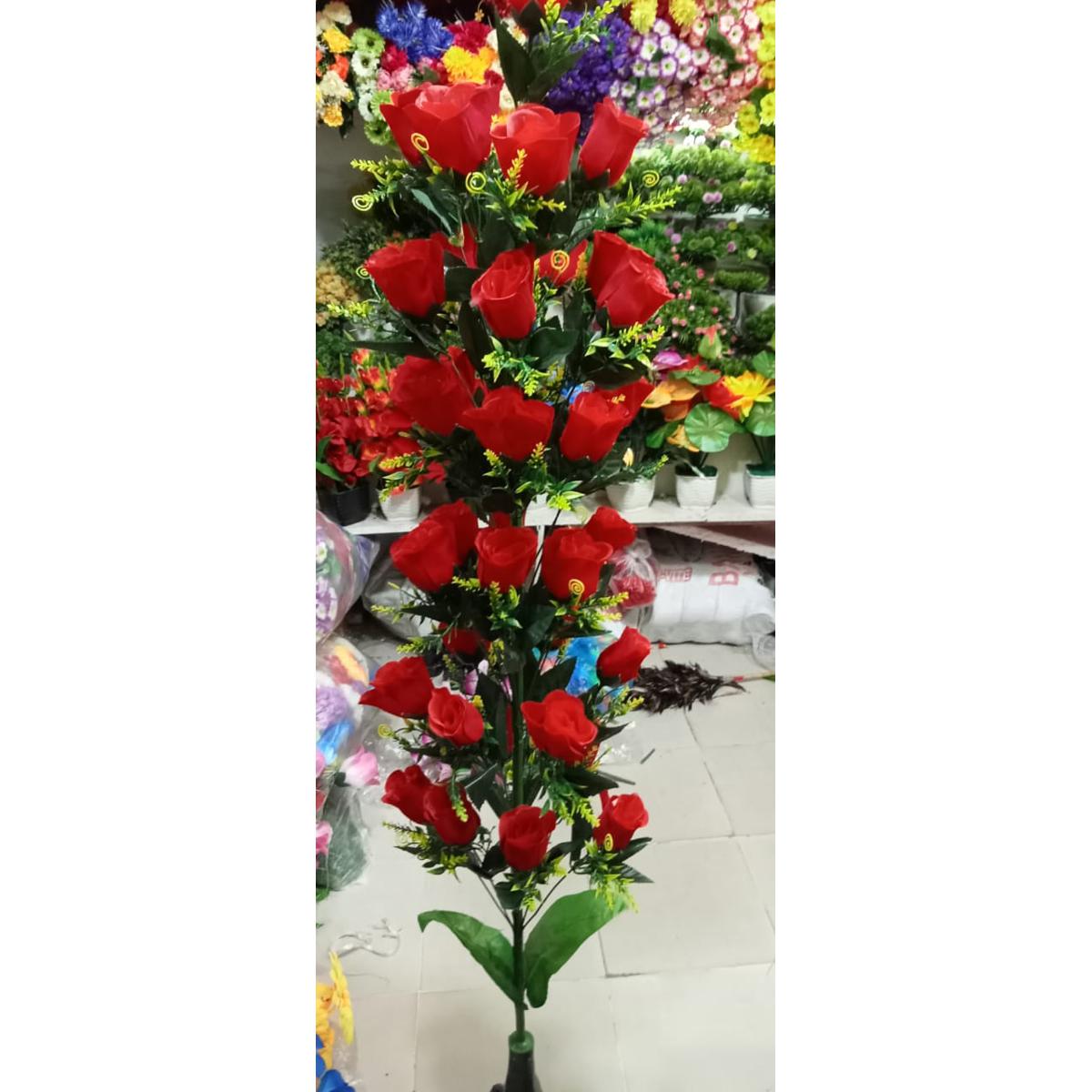 Artificial Plastic Plant Tree - Rose plant Long - Home Decoration Item - Home Decoration Item - artificial flowerb free delivery