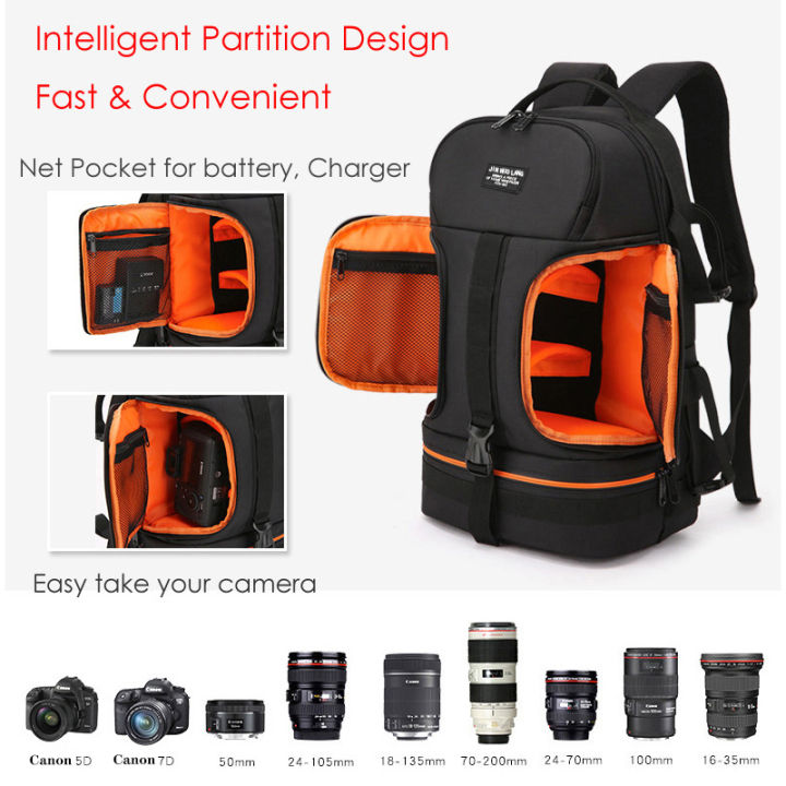 JINNUOLANG%20Professional%20Digital%20SLR%20Camera%20Backpack%20Large%20Photography%20Bag%20Tripod%20Holder%20Waterproof%20Rain%20Cover%20Outdoor%20Hiking%20-%20Image%202