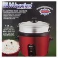 Miyako 1.2 Liter Double Pot Rice Cooker, Small Size (MRC-512 YLD) 800 Watt. 