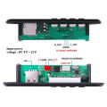 Bluetooth 5.0 MP3 Player Decoder Board FM Radio USB 3.5 Mm AUX Module Bluetooth Receiver Car Kit Audio Amplifier Board. 