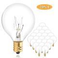 25Pcs String Light LED Bulb Tungsten Incandescent Light Bulb E12 Base Socket Bulb for String Light Party Home Decoration--25PCS Tungsten--AC220V.