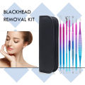 10pcs Acne Removal Tool Kit Pro Blackhead Remover Face Pimple Needle Clip Acne Removal Tool Kit Tweezers Skin Care Tools.
