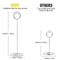 XHHDQES 30 Pack 8.75 Inch Tall Table Number Holder, Place Card Holder, Table Picture Holder, Wire Photo Holder Clip,Menu Memo.