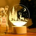 New Cute Snow Deer 3D LED Night Lights Neon Sign Lamp LED Desk Lamp Night Light Table Lamp. 