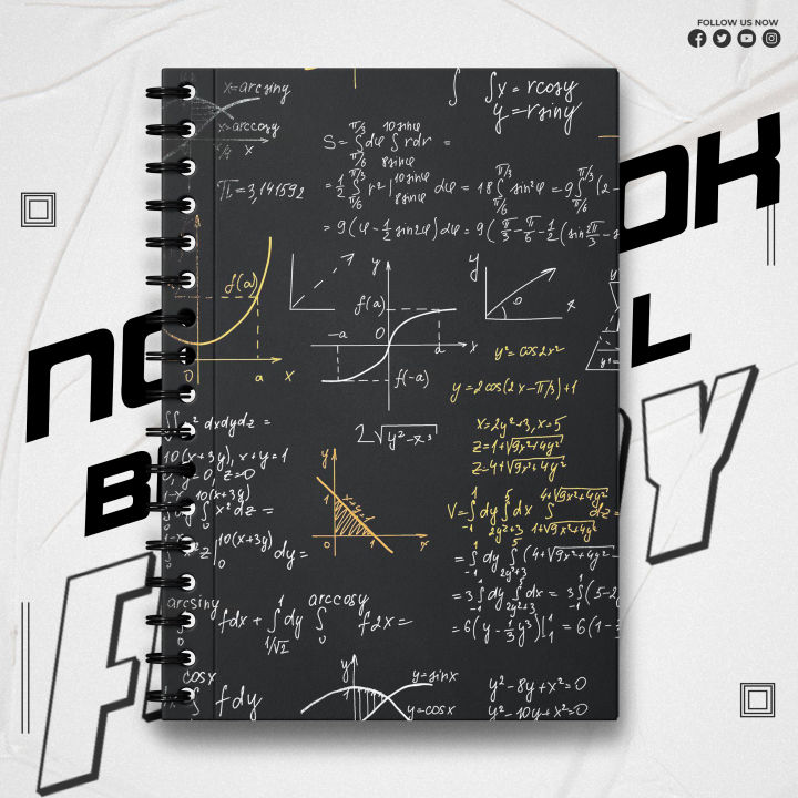 Notebook Scientific Math Graph Design Writing Journal Pad K581 | Daraz ...