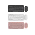 Logitech Pebble 2 Combo, Wireless Keyboard and Mouse, Quiet and Portable, Customisable, Logi Bolt, Bluetooth, Easy-Switch for Windows, macOS, iPadOS, Chrome. 