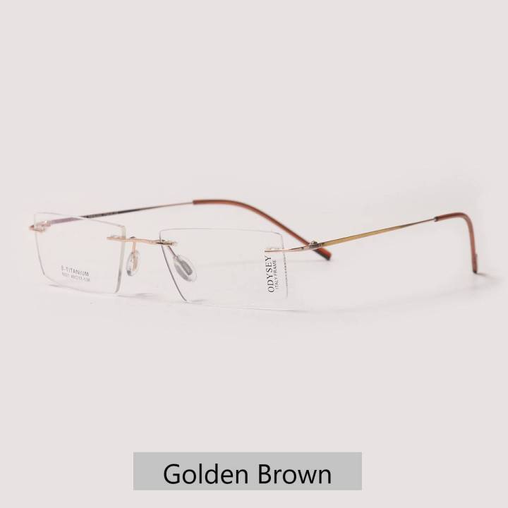 Lightweight Rimless Alloy Optical Frame