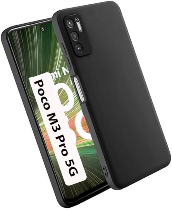 For Poco M3 Pro 5g Silicone Case Fit Soft Rubber Shockproof Back