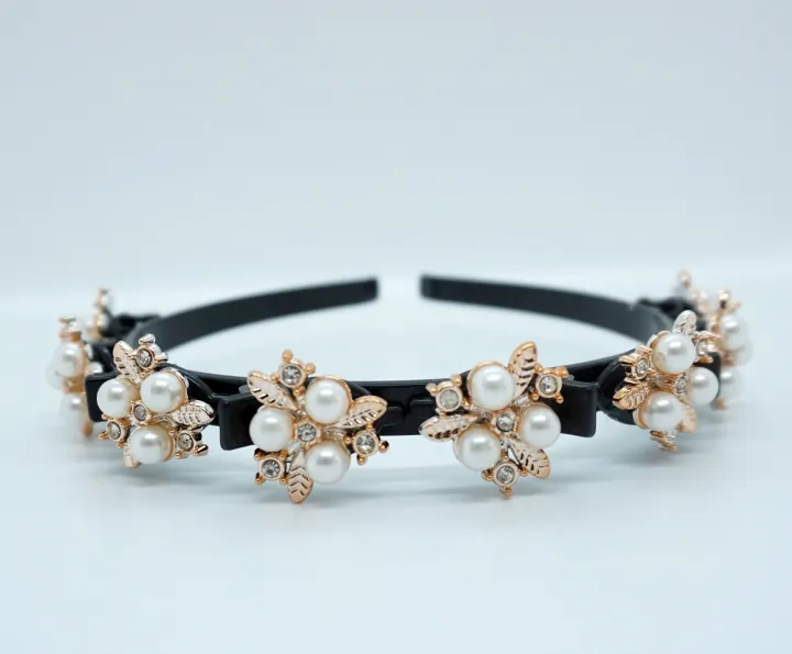 Golden%20Leaf%20Rhinestone%20Hairband%20with%20Clips%20for%20Women%20Resin%20and%20Pearl%20Design%2013cm%20-%20Image%204