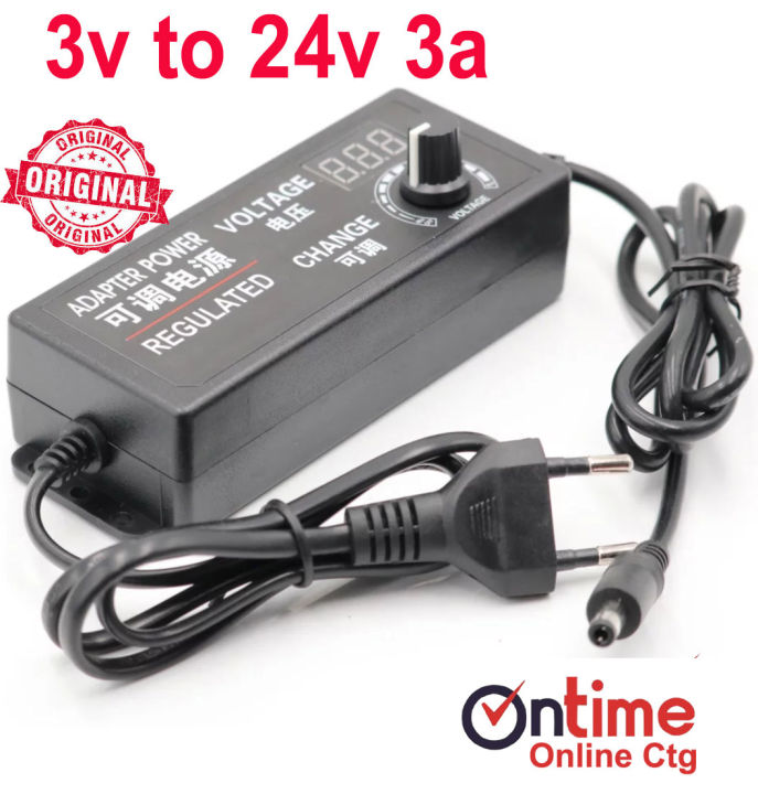 Dc 3V To 24V 3A. Public Adjustable Ac Dc Power Adapter Voltage ...