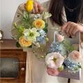 Decorative Flower Arrangement Box Customizable Packaging Materials New Style Portable Flower Box Craft Box Gilded DIY Flower Kit for Teacher's Day Gift Floral Presentations Flower Arrangement. 