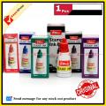 Stamp Pad ink  shiny  28ml  (Black / Red / Violet / Blue ) 1pcs. 
