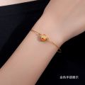 s925 sterling silver beaded universal bracelet for girls Lulutong adjustable simple thin bracelet perforated DIY hand ornament. 