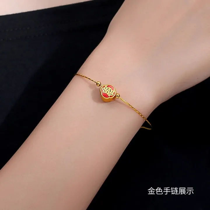 s925%20sterling%20silver%20beaded%20universal%20bracelet%20for%20girls%20Lulutong%20adjustable%20simple%20thin%20bracelet%20perforated%20DIY%20hand%20ornament%20-%20Image%203