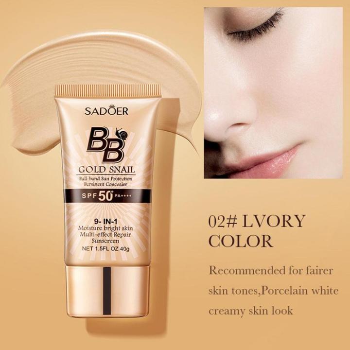 Honoria%20Honoeie%2040g%20Gold%20Snail%20Sunscreen%20Cream%20Protector%20Facial%20Sun%20Block%20SPF%2050%20BB%20Cream%20Isolation%20Lotion%20Concealer%20Facial%20Moisturizer%20-%20Image%203