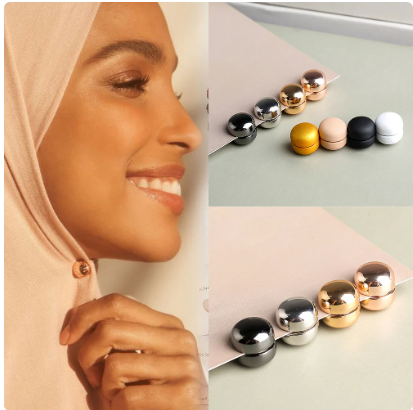Hijab Magnets Hijab Magnetic Pins Commercial Strength Hijab Pins for Women Clothing Scarf