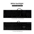 IPASON Mechanical Keyboard 104-key Metal Gaming Keyboard Blue Switch N-key Rollover Backlit Keyboard for Office and Game Use.