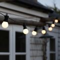 8M/13M G50 LED milky white ball light warm garland string light, suitable for outdoor decoration of wedding garden party--13M 20Bulbs--220V.