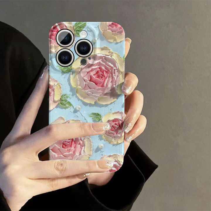 Spring%20phone%20case%20oil%20painting%20wind%20flower%20flower%2014promax%20fresh%20beauty%2012%20apple%20iphone%2015%20film%20shell%2011%20-%20Image%207