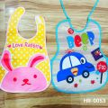 Baby Dining Bib /Baby Neck Bib (Button / Rope System) -1pcs. 
