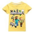 Minecraft Boys and Girls Short Sleeve T T-shirt 844 Cartoon Animation Children's Clothing.