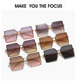 Women's Oversized Irregular Square Sunglasses Fashion Trend Casual Elegant Frame Female.