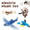 Cat Toys Electric Sound Pet Plush Toys Charging Swinging Shaking Shaking Bird Catching Fish Parkour Decompression Pet Supplies.