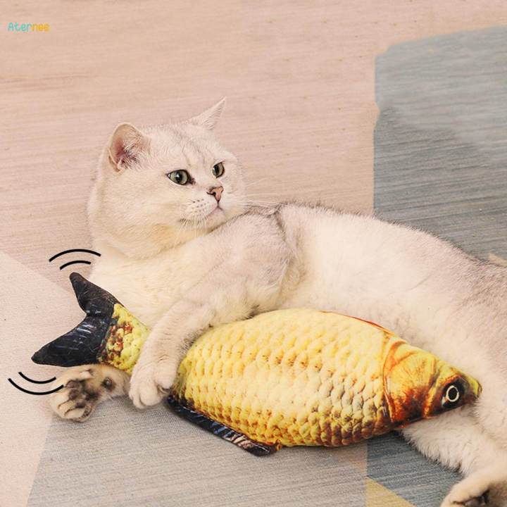 Plush Cat Catnip Fish Toys 18cm Artificial Fish Simulation Stuffed Fish Toy Exquisite for Cats and Kittens Cat Entertaining Toys Interactive