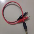 Male Jack To Dual 29mm Alligator Clip With Cable 2 Pin Connector 2.1mm Male DC Power Jack. 