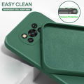 Lenuo For Xiaomi Poco X3 / X3 NFC / X3 Pro Back Cover Luxury Original Square Liquid Silicone Phone Case Thin Soft Candy Casing. 