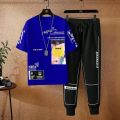 Only For Sport's Man Half Sleeves T-Shirt And Full Trouser Combo Sets. 