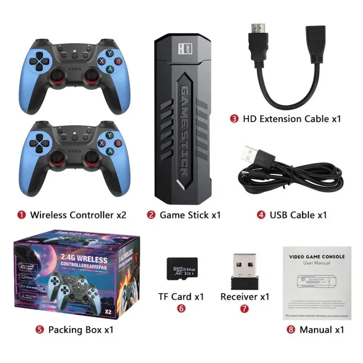New%20X2%20Game%20Stick%204K%203D%20HD%20Retro%20Video%20Game%20Console%20Wireless%20Controller%20TV%20Game%20Play%20256G%2058000%20Retro%20Games%20Children%20Gift%20-%20Image%206