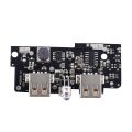 【The road to happiness Store】5V 2A Power Bank Charger Module Charging Circuit Board Step Up Boost Power Supply Module 2A Dual USB Output 1A Input.