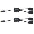 2X Type C OTG USB 3.1 Male to Dual 2.0 Female OTG Charge 2 Port HUB Cable Y Splitter.