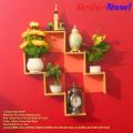 L Shape Wall Shelf Shelf Adhesive Punch Free wall Decorative Shelf ( 6 Pcs Stand ) Waterproof & Premium Quality. 