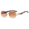 new trend hot classic luxury brand designer sunglasses men women rimless metal legs sunglasses uv400 wholesale.