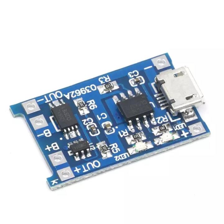 Type B 5V 1A Micro USB 18650 TP4056 Lithium Charger Module - Dual Protection - DIY - Safely Charge Your Lithium Batteries with Confidence