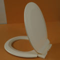 Premium Adjustable Round Toilet Seat Cover with Hydraulic Hinge, Durable Plastic, M-704.