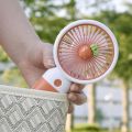 Portable Mini Fan USB Rechargeable Fan, Fruit. 